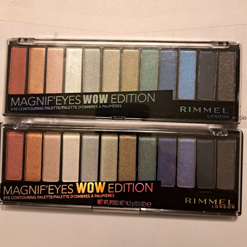 Rimmel Magnif Eyes 006 Wow Editon Eyeshadow 12 Color Lots Of 2 NWT